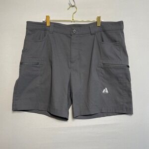 Eddie Bauer First Ascent Womens Gray Cargo Shorts Size 18 Outdoor Hiking Utility